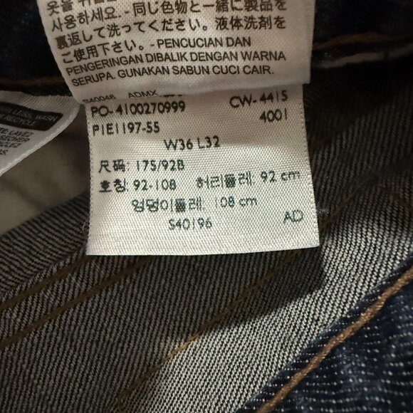 Levi's 569 Blue Jeans Men's Size 36 x 32 - Picture 6 of 9